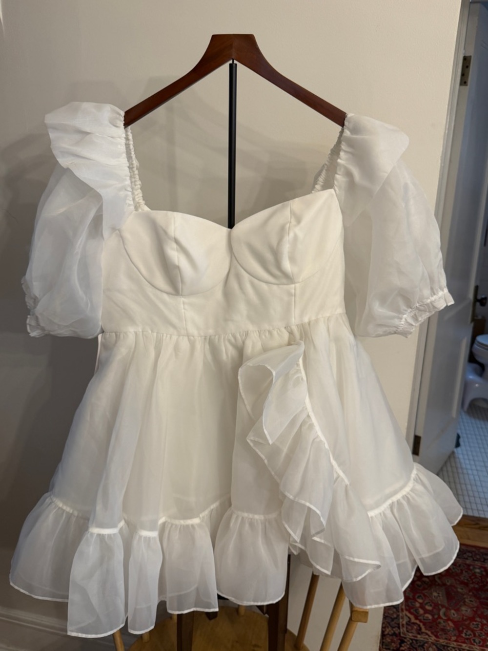 Selkie Bebe (Mini) Bloom Dress in Ivory